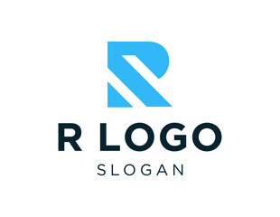 Logo design about R letter on white background. created using the CorelDraw application.