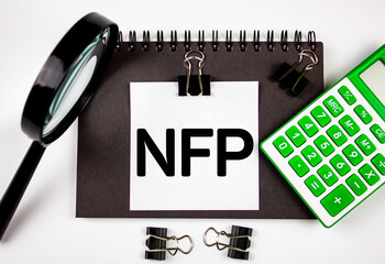 NFP - text next to calculator and magnifier.