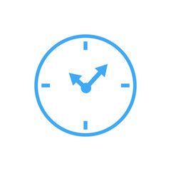 clock color symbols template flat
