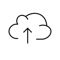 cloud computing line icon