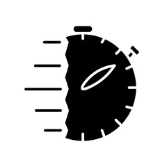 stopwatch glyph icon