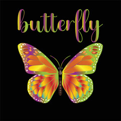 best happy butterfly day t shirt design vector