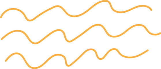 Decorative hand drawn line shapes, Outline doddle lines element best for graphic design, printing, wallpaper and background