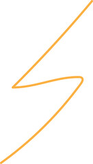 Decorative hand drawn line shapes, Outline doddle lines element best for graphic design, printing, wallpaper and background