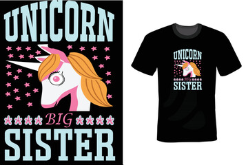 Unicorn T-Shirt Design Template 