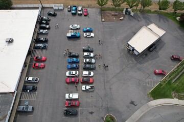Aerial View of A Car Meet 3