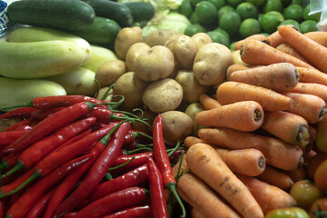 vegetables on market