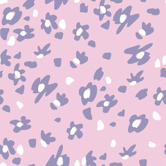 Abstract flower spots. Leopard seamless pattern. Abstract flower spots. Animalistic vector background. 