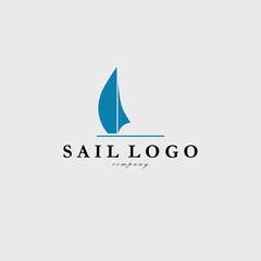 sail logo vector design for use identity label business