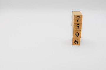 木ブロック　数字　ナンバー　Number　