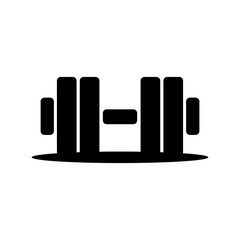 Dumbbell Icon Design. Dumbbells for sports halls, Fitness, Health and activity icons. Black sign design