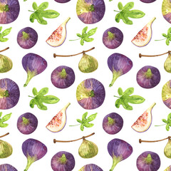 Fig fruits seamless pattern design - 540392323