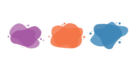 Abstract colors frame, colorful banner set