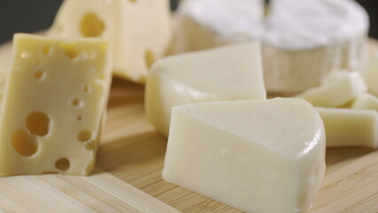 cheese plate with different types of cheeses