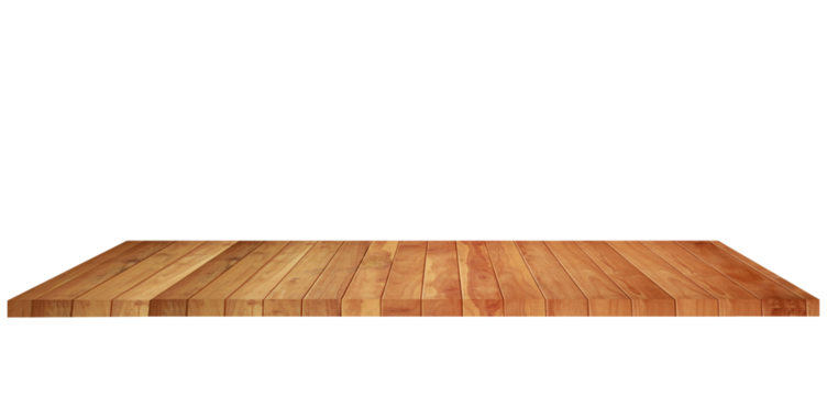 Top of wood balcony table with seascape png