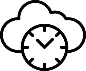 Clock Vector Icon Design Illustration