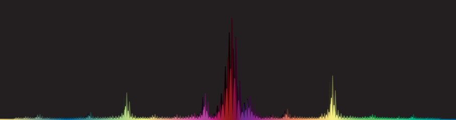 equalizer wave on black background	
