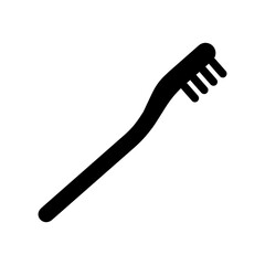 toothbrush icon in trendy flat style