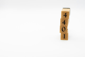 木ブロック　数字　Number　ナンバー　4401