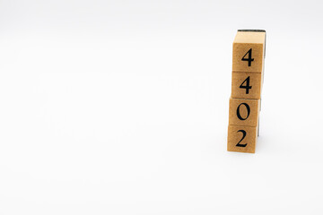 木ブロック　数字　Number　ナンバー　4402