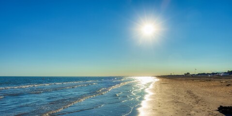 sunset on the beach