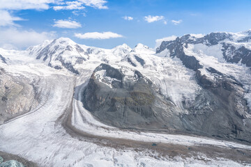 Glacier at the Matterhorn in Switzerland