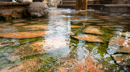Elisha’s Spring (aka the Prophet’s Fountain and Elisha’s Fountain) is a freshwater spring at Jericho