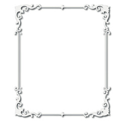 Frame, in the style of an ornament, Vector illustration eps 10, Art.	