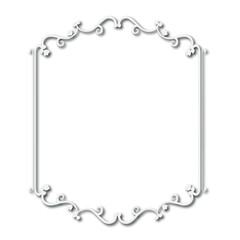 Frame, in the style of an ornament, Vector illustration eps 10, Art.	