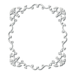 Frame, in the style of an ornament, Vector illustration eps 10, Art.	