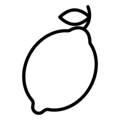 Lemon icon. Icon of lemon in outline or line style. Icon for any web and app project.