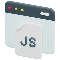 javascript 3d render icon illustration