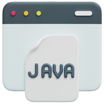 java 3d render icon illustration