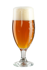 Glass of beer isolated on white background. File contains clipping path.