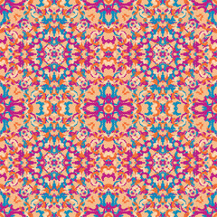Seamless fractal pattern in vector format for printed fabrics or any other purposes. Every object is grouped base on color so the pattern is editable, tileable and easy to use.