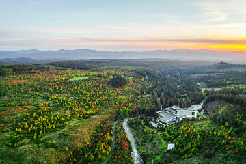 Fototapeta na wymiar Beautiful view to the nature Slovakia in Liptov region.