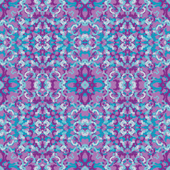 Seamless fractal pattern in vector format for printed fabrics or any other purposes. Every object is grouped base on color so the pattern is editable, tileable and easy to use.