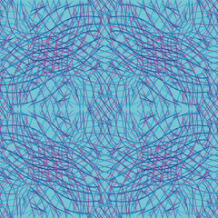 Seamless fractal pattern in vector format for printed fabrics or any other purposes. Every object is grouped base on color so the pattern is editable, tileable and easy to use.