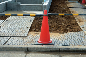 工事現場の三角コーン