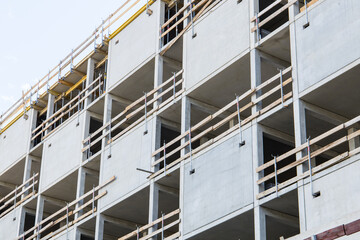 Apartment building under construction with several elevations in Graz, Austria