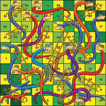 Snakes And Ladders Board Game Design