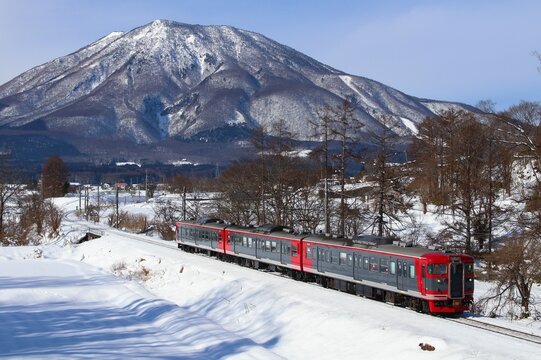 しなの鉄道115系と黒姫山