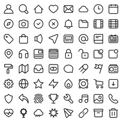 Set of Perfect Universal Icons. Stock Vector