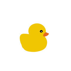 yellow rubber duck isolated