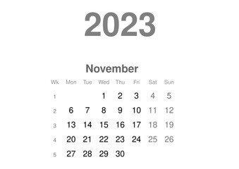 kalendarz EN -2023 - 111 - obrazy, fototapety, plakaty