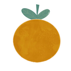 orange fruit with leaves