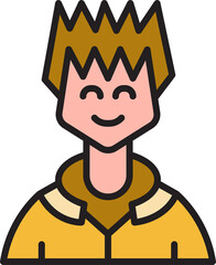 male character avatar illustration