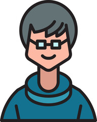male character avatar illustration