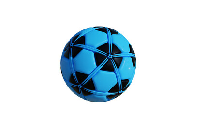 blue sphere isolated on white