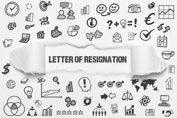letter of resignation	